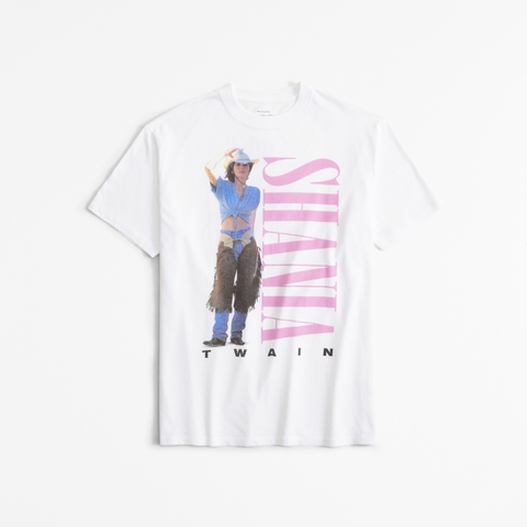 Женские футболки Abercrombie & Fitch Oversized Shania Twain Graphic Tee