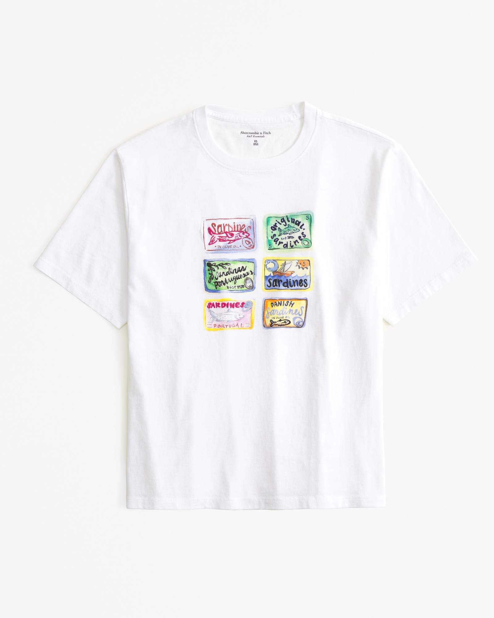 Short-Sleeve Sardines Graphic Relaxed Tee