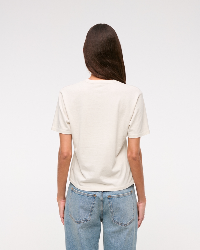 Short-Sleeve Ski Tag Graphic Relaxed Tee