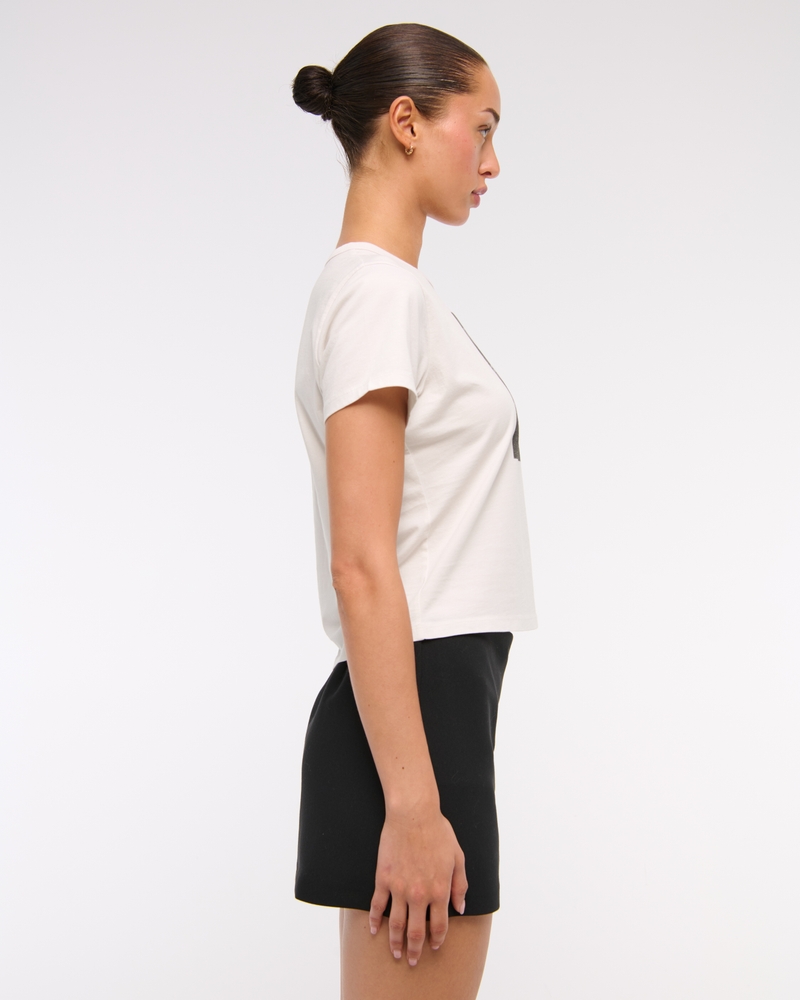 Short-Sleeve Disco Ball Graphic Skimming Tee