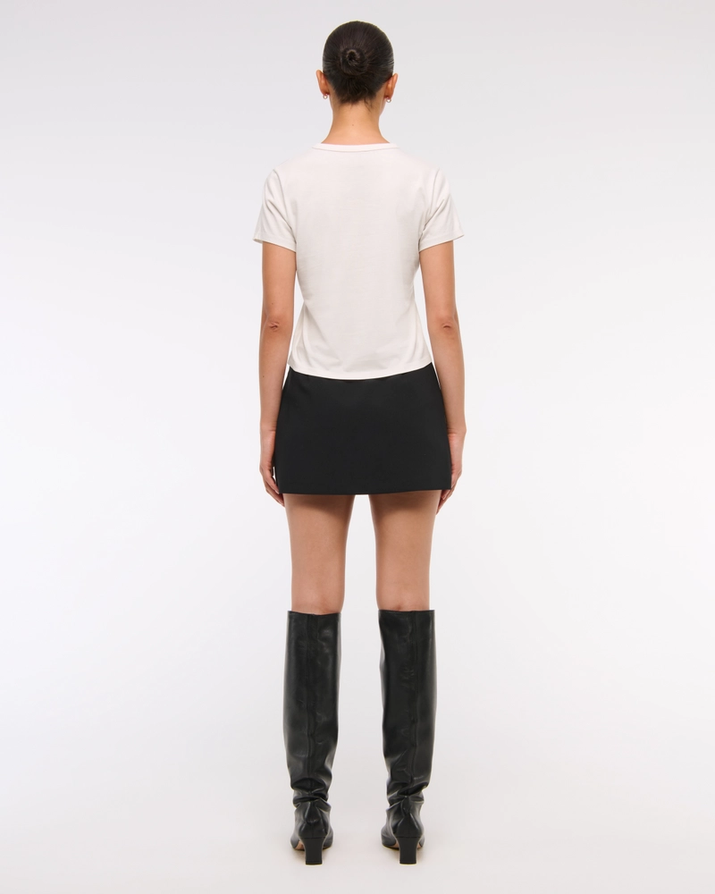 Short-Sleeve Disco Ball Graphic Skimming Tee