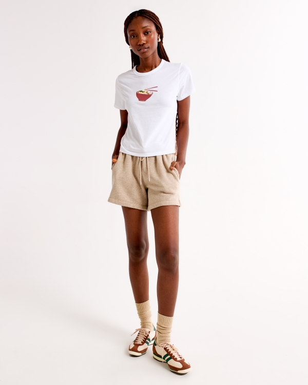 Women's Short-Sleeve Ramen Graphic Skimming Tee | Women's