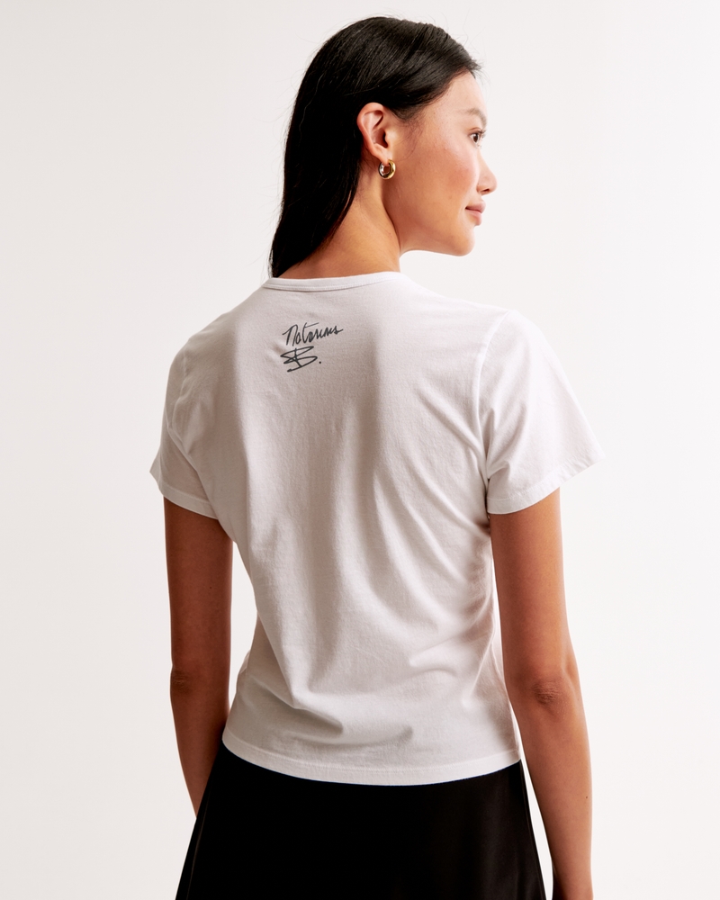 Short-Sleeve Notorious B.I.G. Graphic Skimming Tee