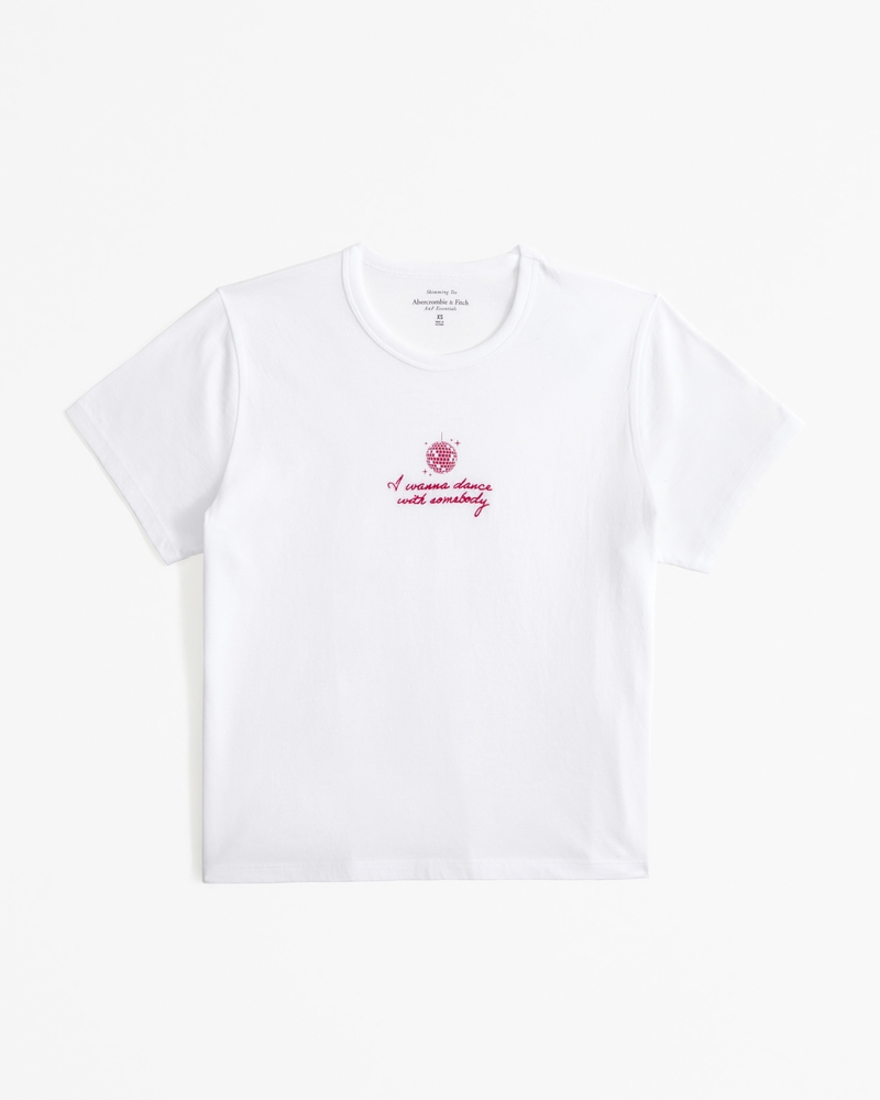 Short-Sleeve Whitney Houston Graphic Skimming Tee