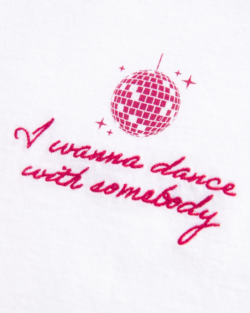Short-Sleeve Whitney Houston Graphic Skimming Tee