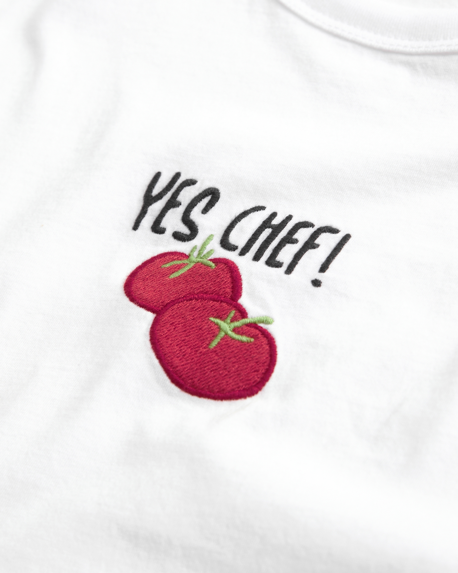 Short-Sleeve Yes Chef Graphic Skimming Tee