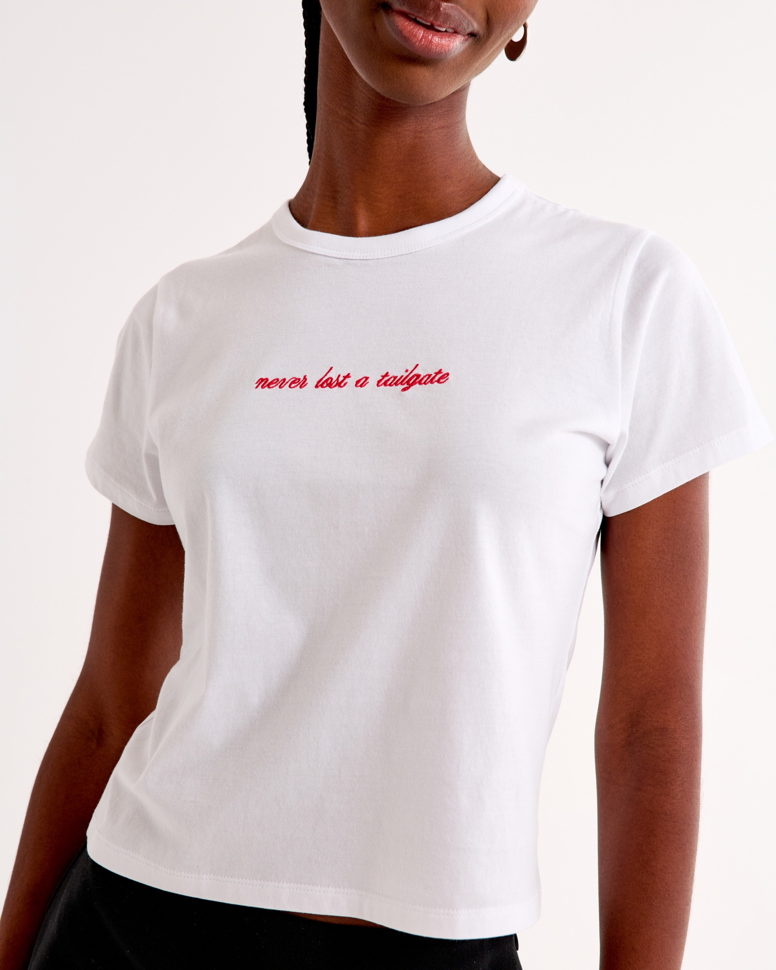 Never Lost A Tailgate Graphic Skimming Tee