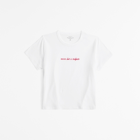 Женские футболки Abercrombie & Fitch Never Lost A Tailgate Graphic Skimming Tee