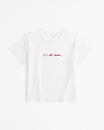 Never Lost A Tailgate Graphic Skimming Tee