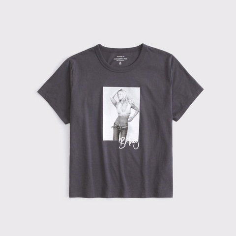 Женские футболки Abercrombie & Fitch Short-Sleeve Britney Spears Graphic Skimming Tee