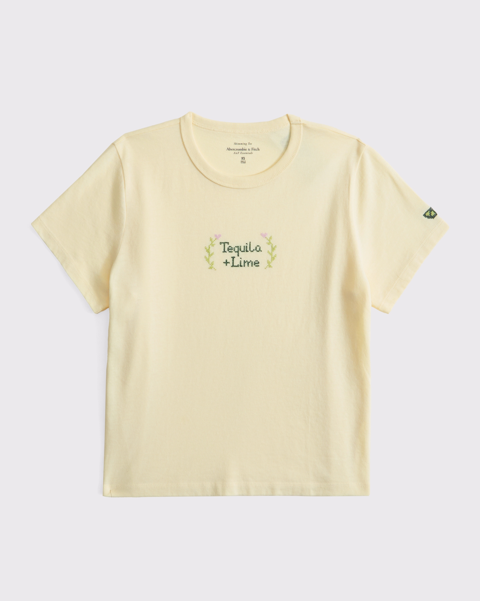 Short-Sleeve Tequila & Lime Graphic Skimming Tee