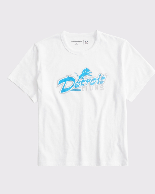 Short-Sleeve Detroit Lions Graphic Skimming Tee, White view 1