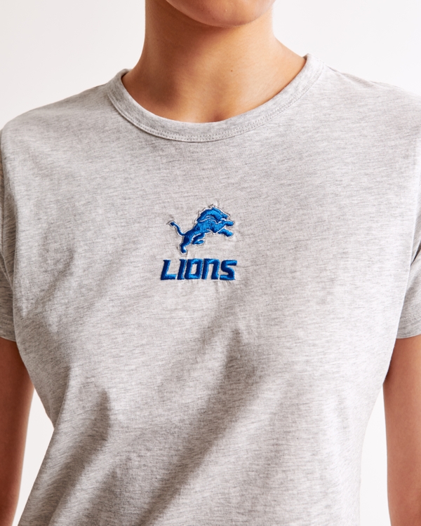 Short-Sleeve Detroit Lions Graphic Skimming Tee, Lions