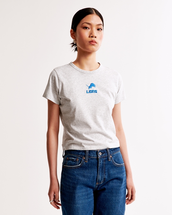 Short-Sleeve Detroit Lions Graphic Skimming Tee