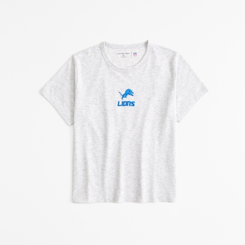 Женские футболки Abercrombie & Fitch Short-Sleeve Detroit Lions Graphic Skimming Tee