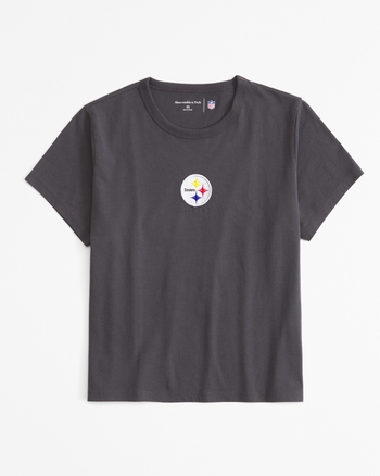 Short-Sleeve Pittsburgh Steelers Graphic Skimming Tee