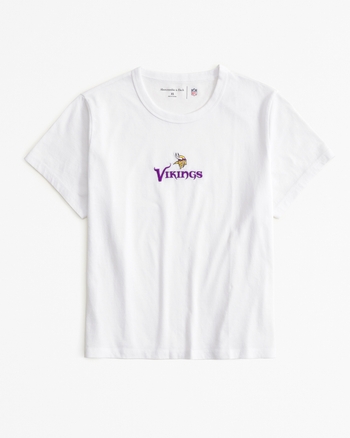Short-Sleeve Minnesota Vikings Graphic Skimming Tee