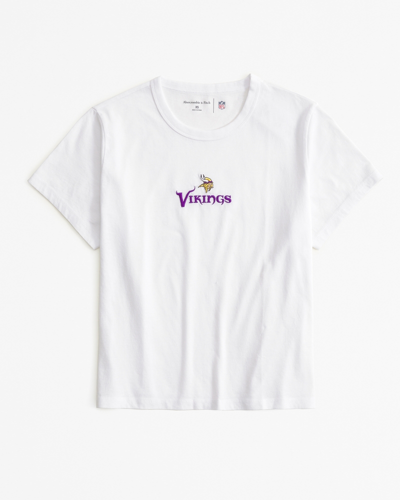 Women's Short-Sleeve Minnesota Vikings Graphic Skimming Tee