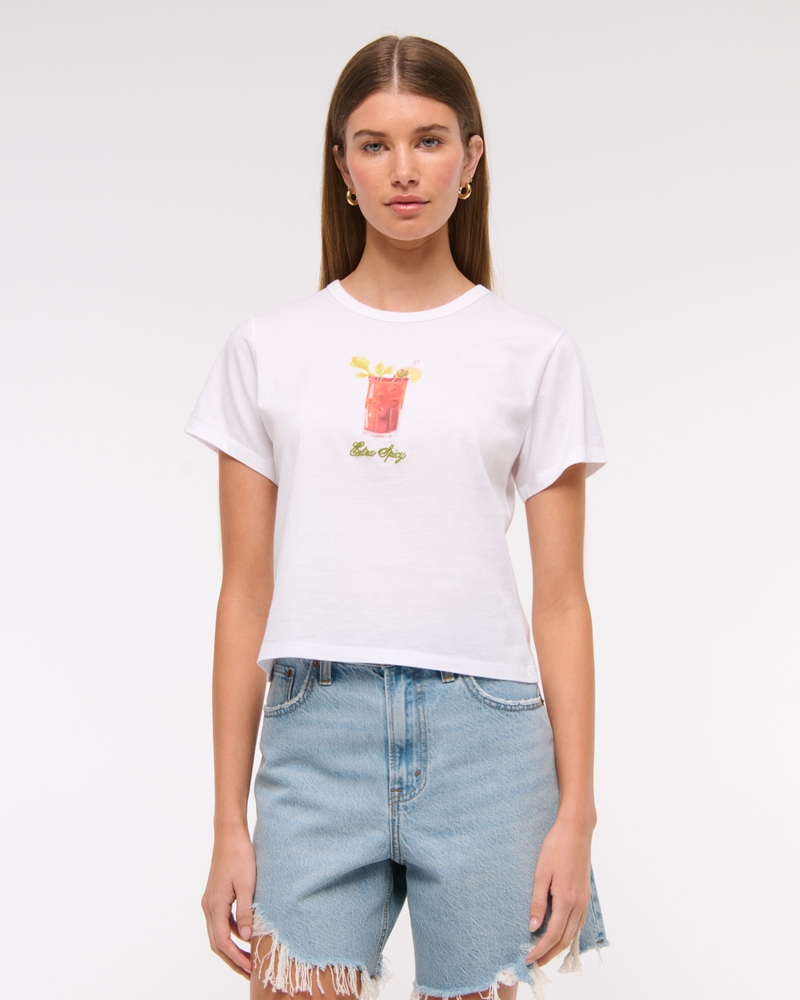Women's Short-Sleeve Bloody Mary Graphic Skimming Tee