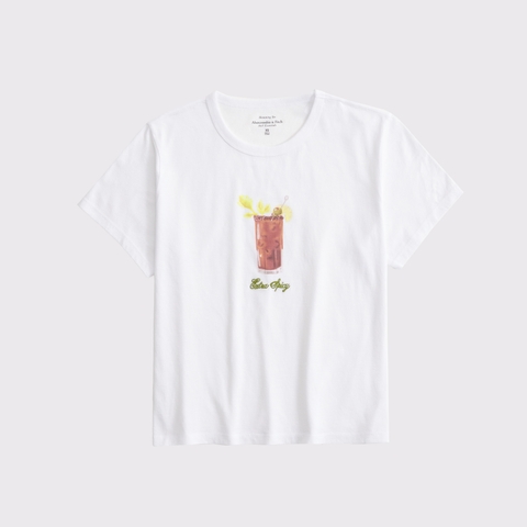Женские футболки Abercrombie & Fitch Short-Sleeve Bloody Mary Graphic Skimming Tee