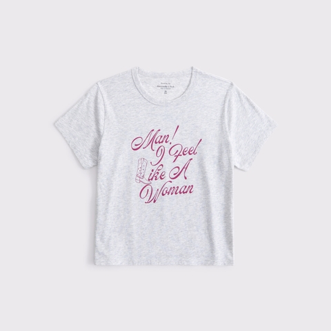 Женские футболки Abercrombie & Fitch Short-Sleeve Shania Twain Graphic Skimming Tee