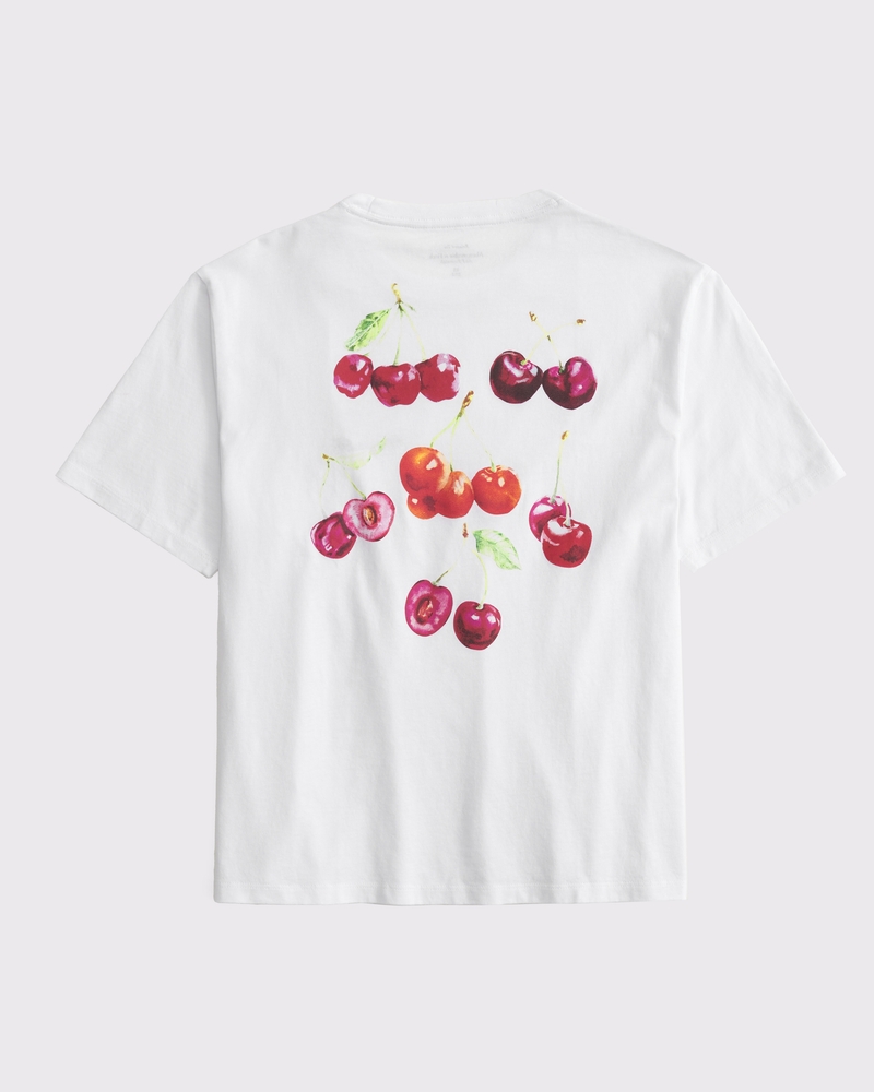 Short-Sleeve Cherries Graphic Relaxed Tee