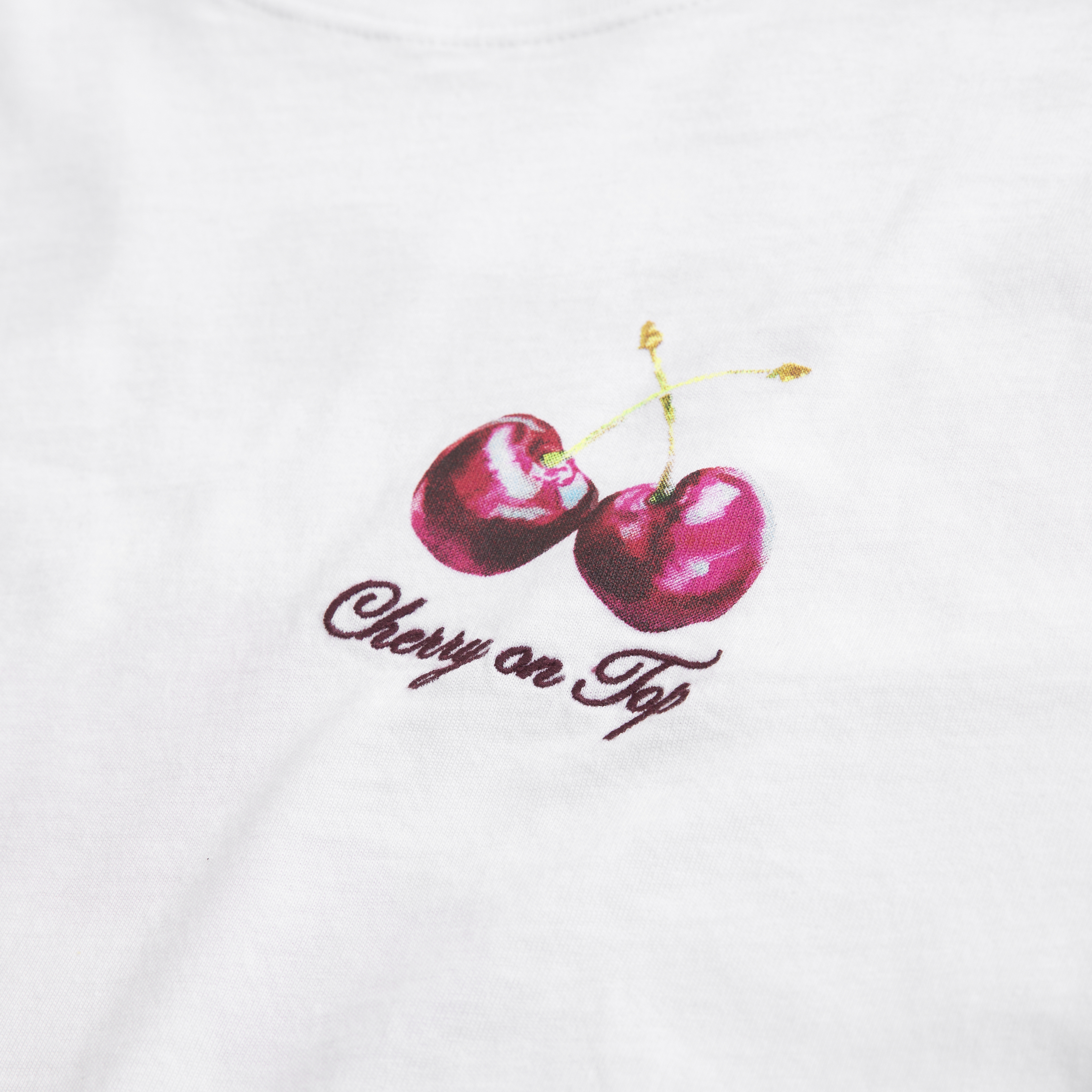 tシャツ FRESH CHERRIES WIDE S/S TEE レディース MILKFED.（ミルクフェド）の「RIBBON AND CHERRY WIDE S/S TEE