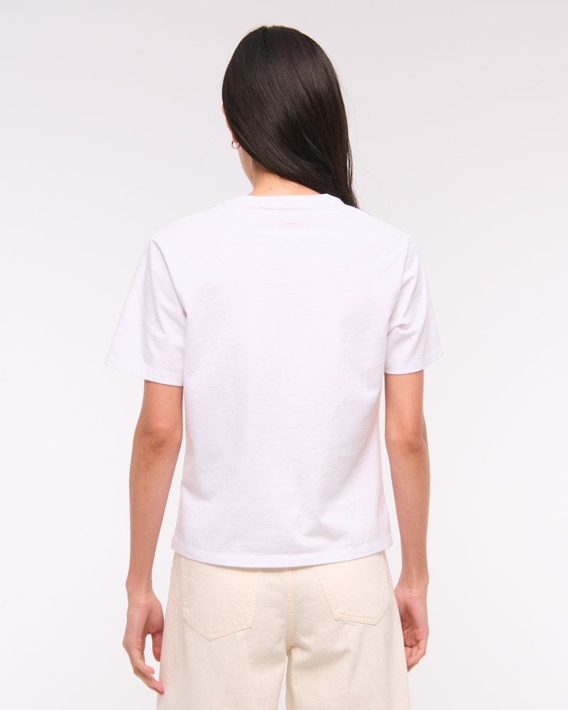Short-Sleeve Hibiscus Graphic Relaxed Tee