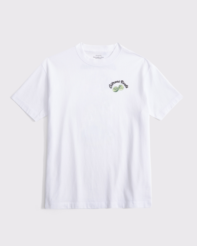 Women's Oversized Lime Graphic Tee | Women's Clearance