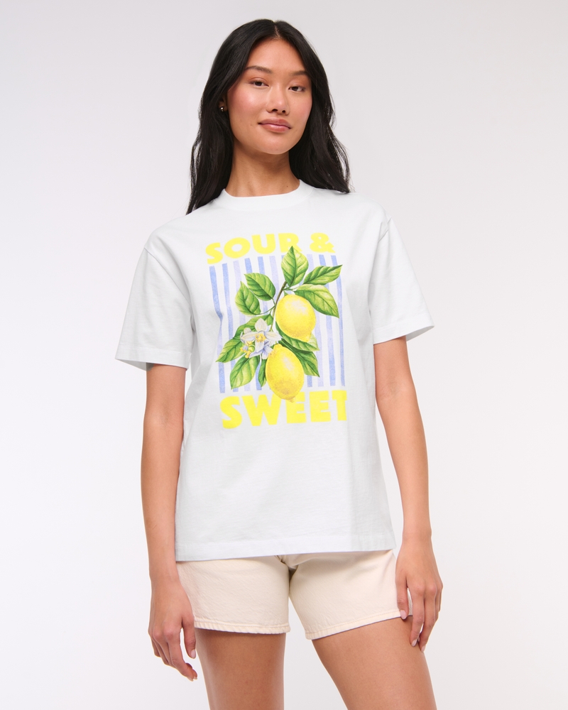 Oversized Ski Patches Graphic Tee