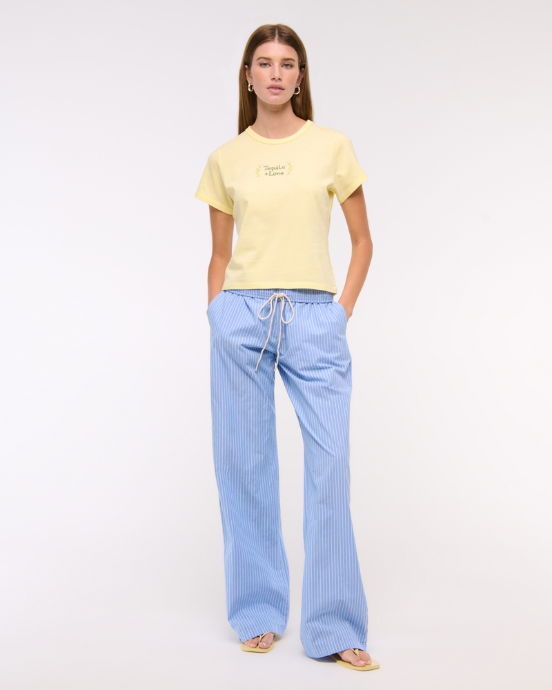 Short-Sleeve Tequila + Lime Graphic Skimming Tee