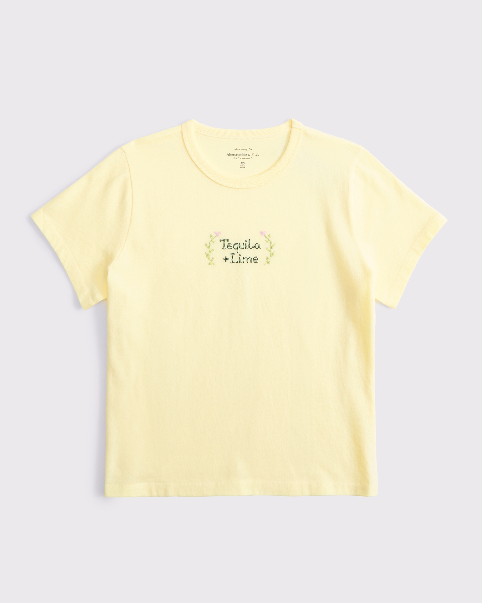 Short-Sleeve Tequila + Lime Graphic Skimming Tee