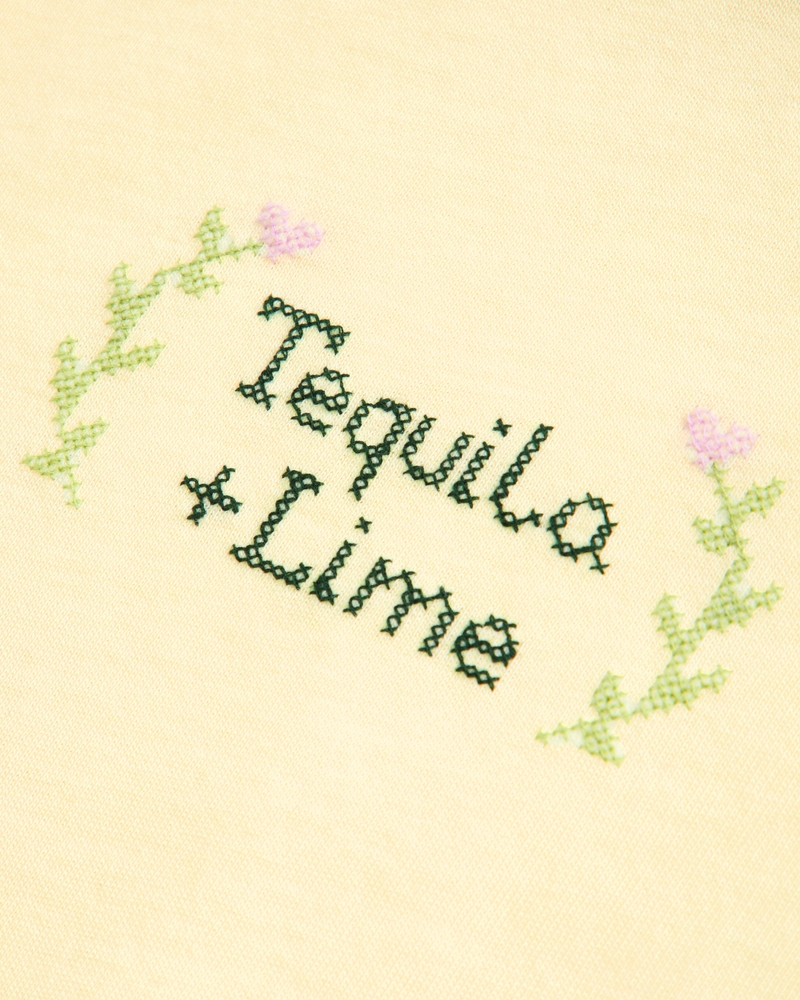 Short-Sleeve Tequila + Lime Graphic Skimming Tee