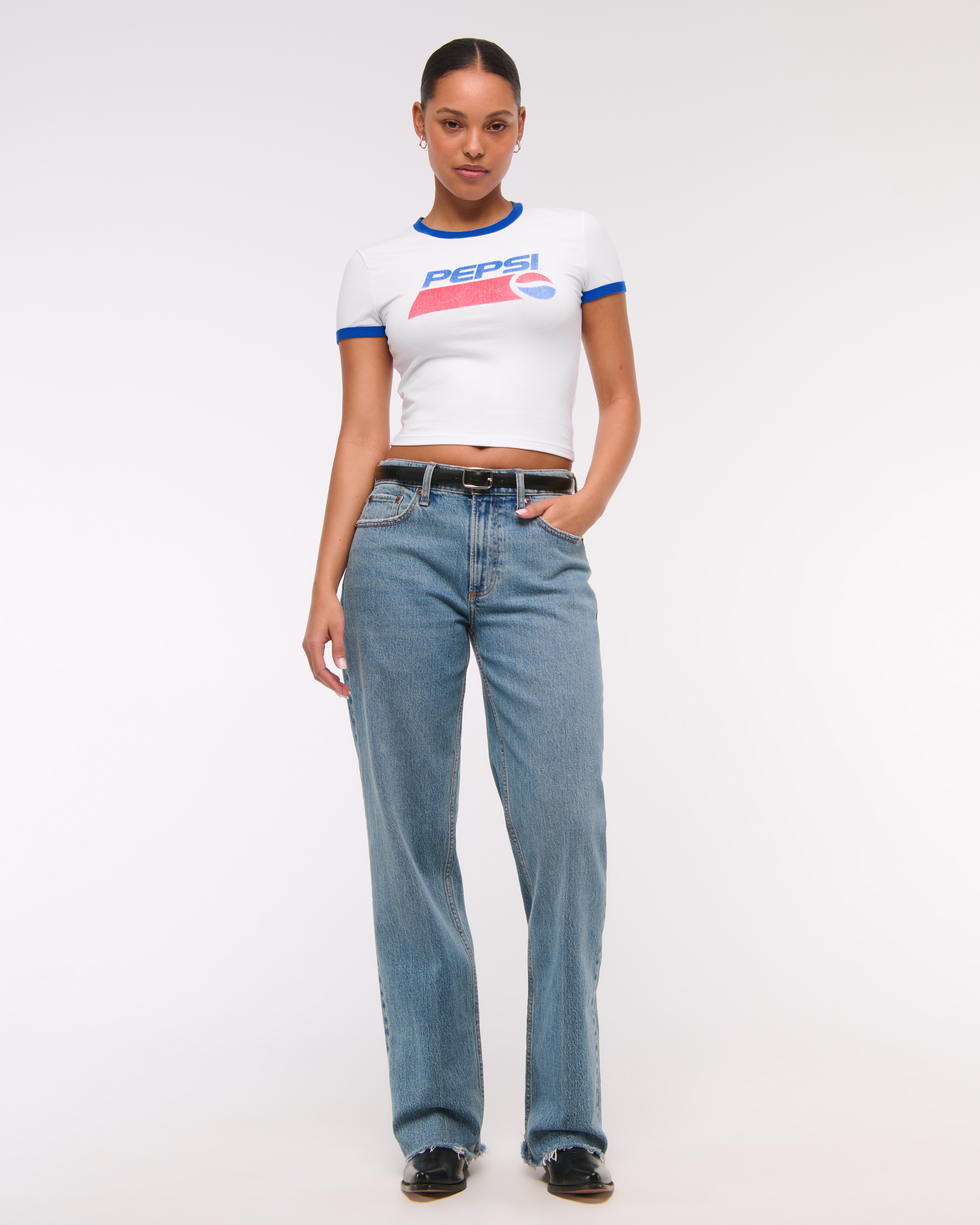Женские футболки Abercrombie & Fitch Pepsi Graphic Baby Tee — фото 3