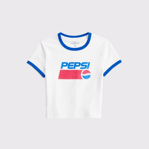 Женские футболки Abercrombie & Fitch Pepsi Graphic Baby Tee