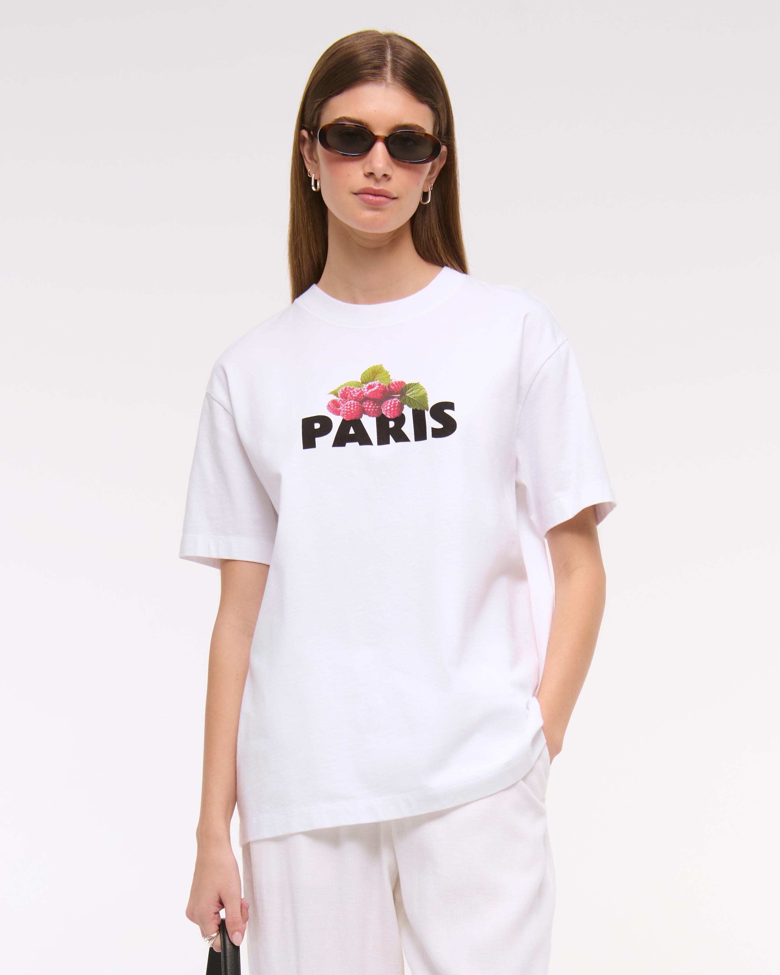 Women's Oversized Paris Raspberry Graphic Tee | Women's