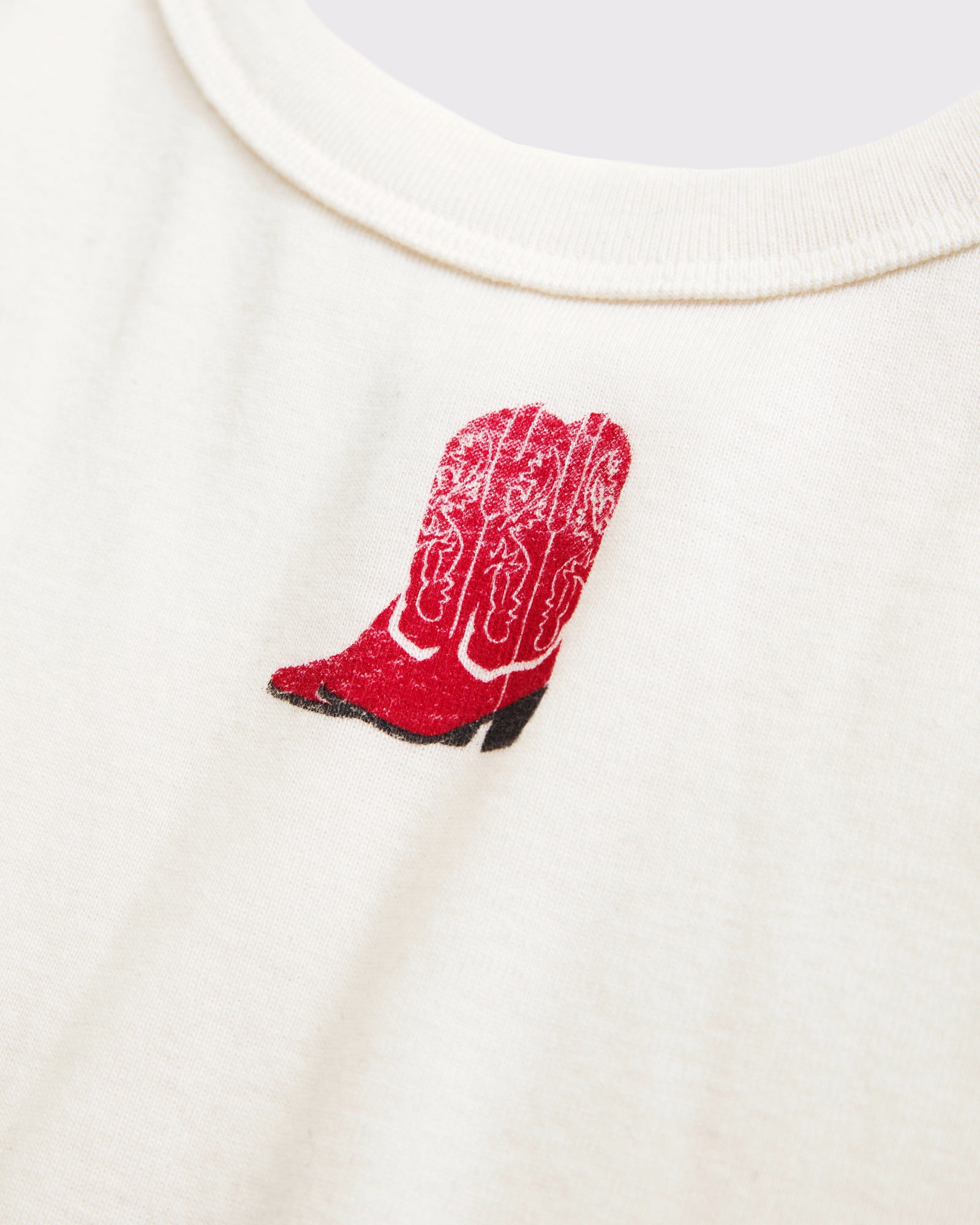 Cowboy Boots Graphic Scoopneck Tank