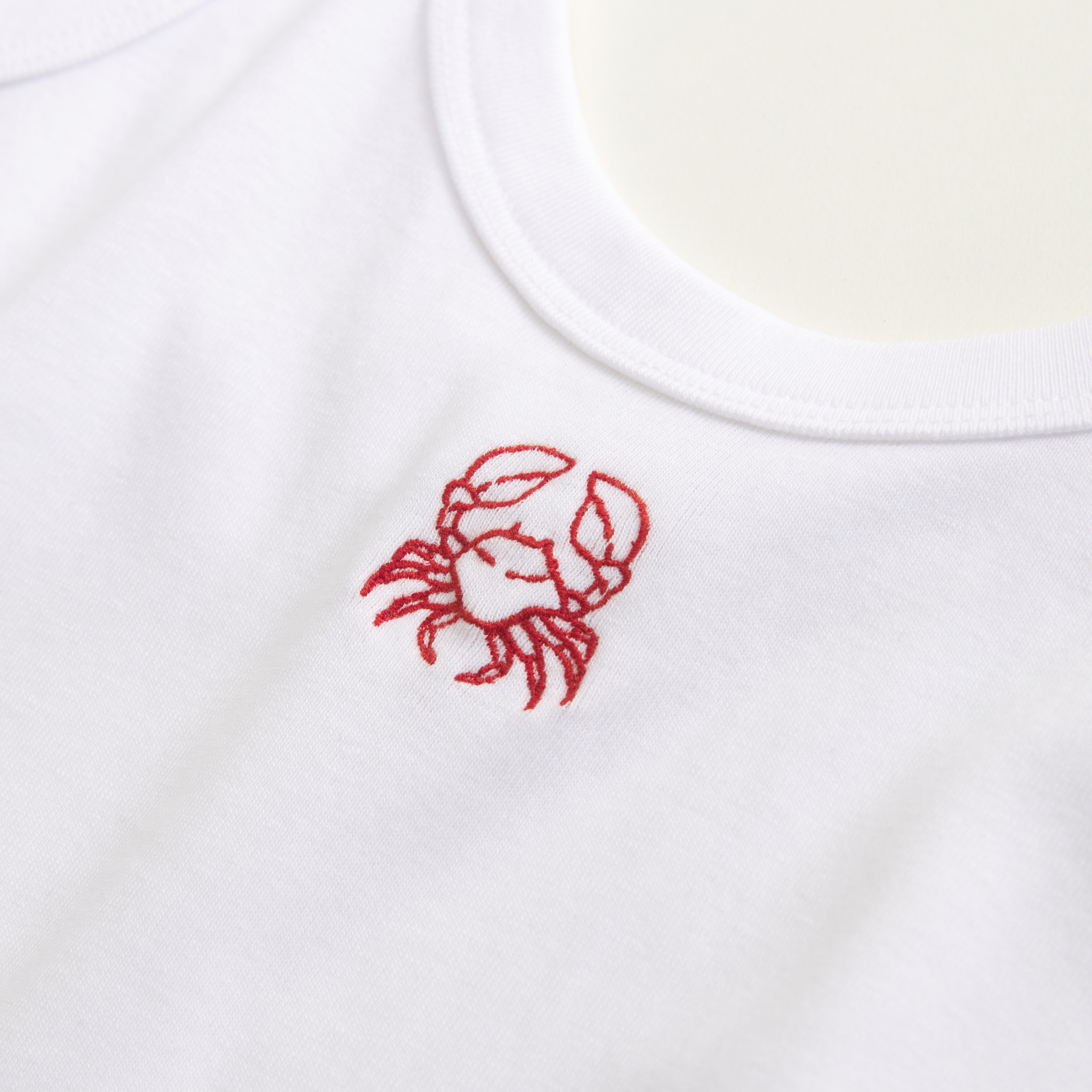 Abercrombie & Fitch Crab Graphic Scoopneck Tank In White