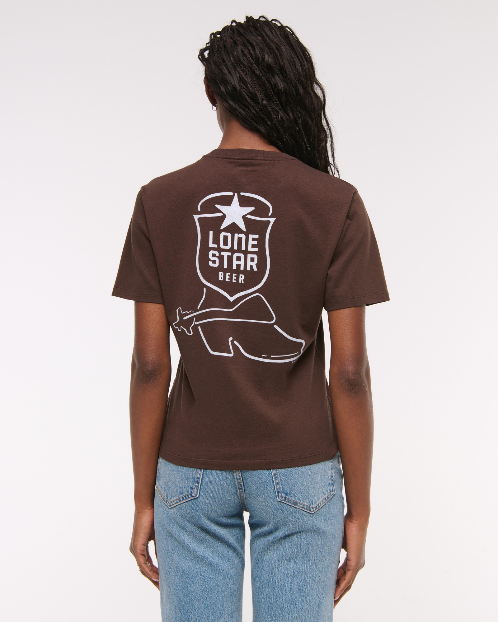 Short-Sleeve Lone Star Beer Graphic Relaxed Tee