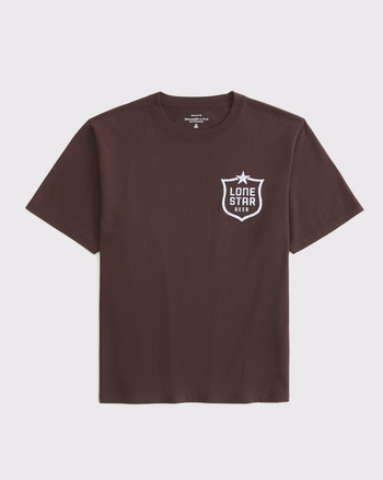 Short-Sleeve Lone Star Beer Graphic Relaxed Tee