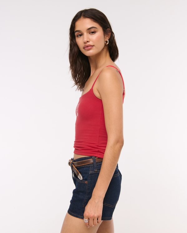 chopova lowena タンクトップ　ノースリーブ　キャミ　チョポバ Keep It Low Key Crop Top - White | Fashion Nova