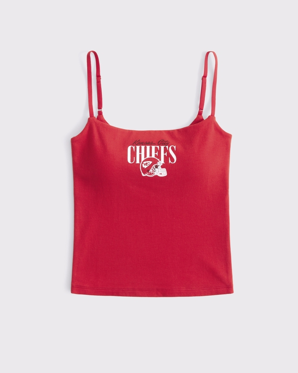 Kansas City Chiefs Bra-Free 90s Cami, Red - Chiefs view 1