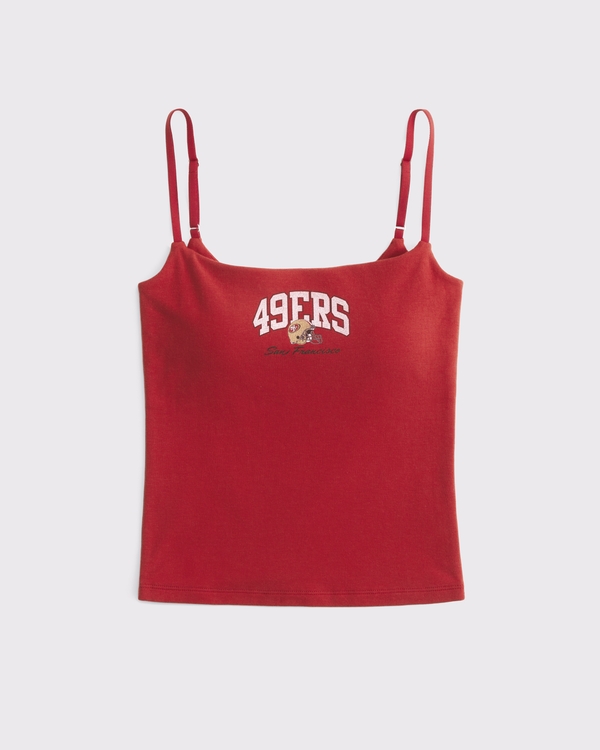San Francisco 49ers Bra-Free 90s Cami, Red - 49ers view 1
