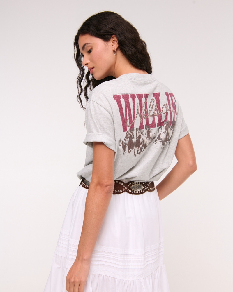 Oversized Willie Nelson Graphic Tee