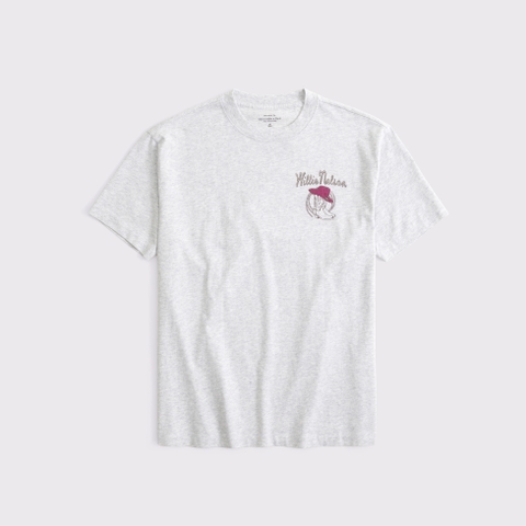 Женские футболки Abercrombie & Fitch Oversized Willie Nelson Graphic Tee