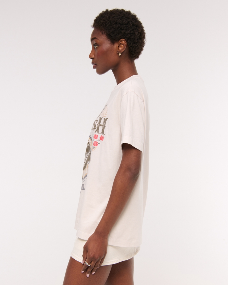 Oversized Johnny Cash Graphic Tee