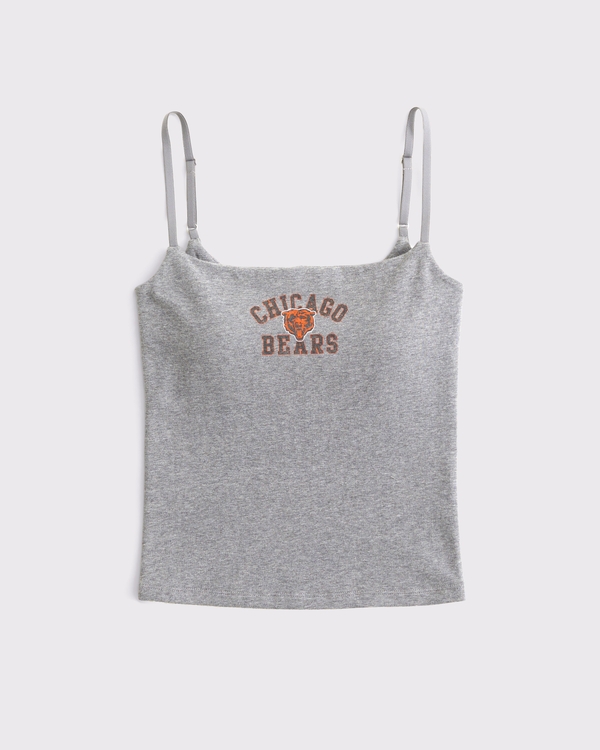 Chicago Bears Bra-Free 90s Cami, Gray - Bears view 1
