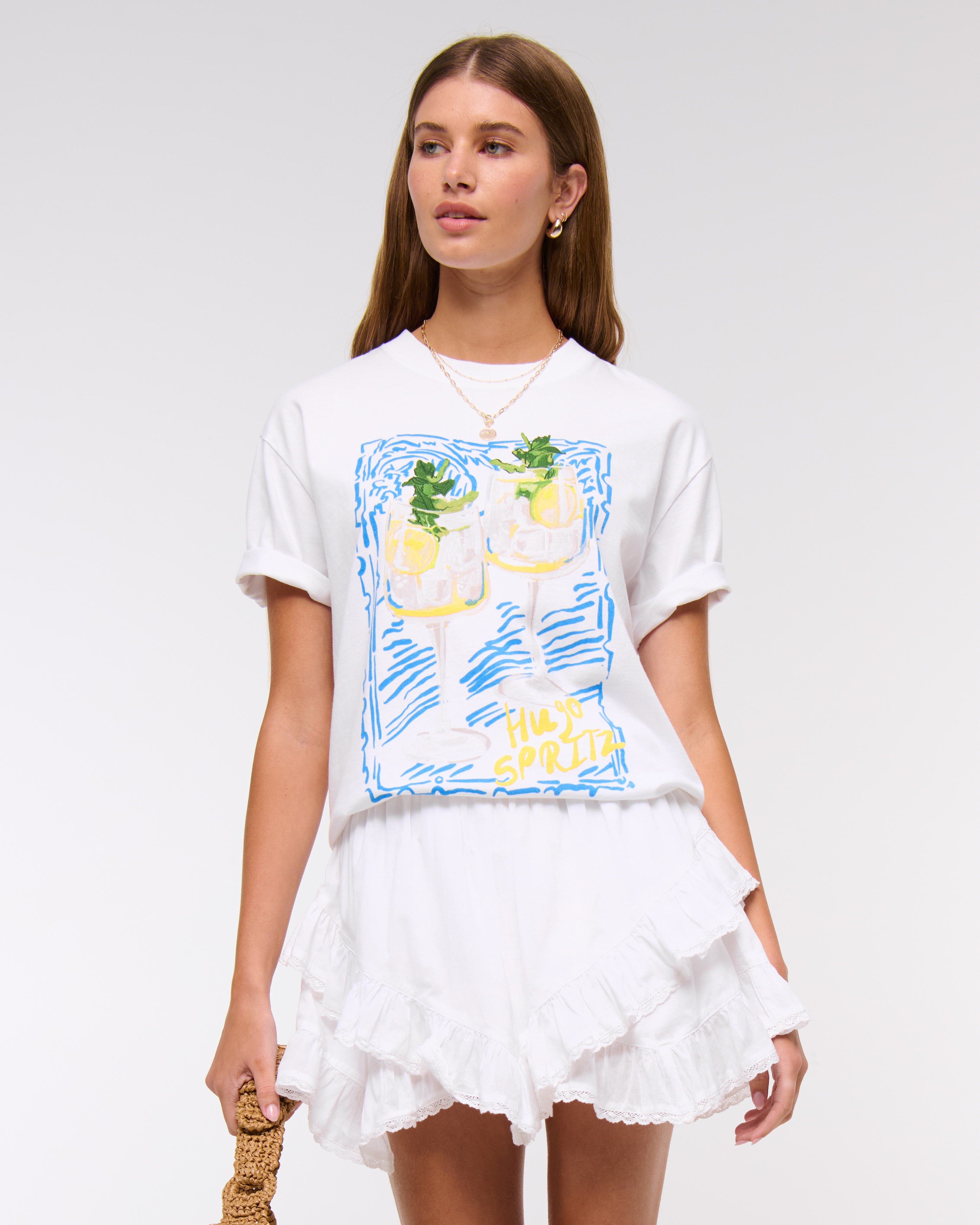 【boohoo】Sfera ホワイト オーバーサイズ グラフィック Tシャツ オーバーサイズ ホワイト Tシャツ グラフィックプリント