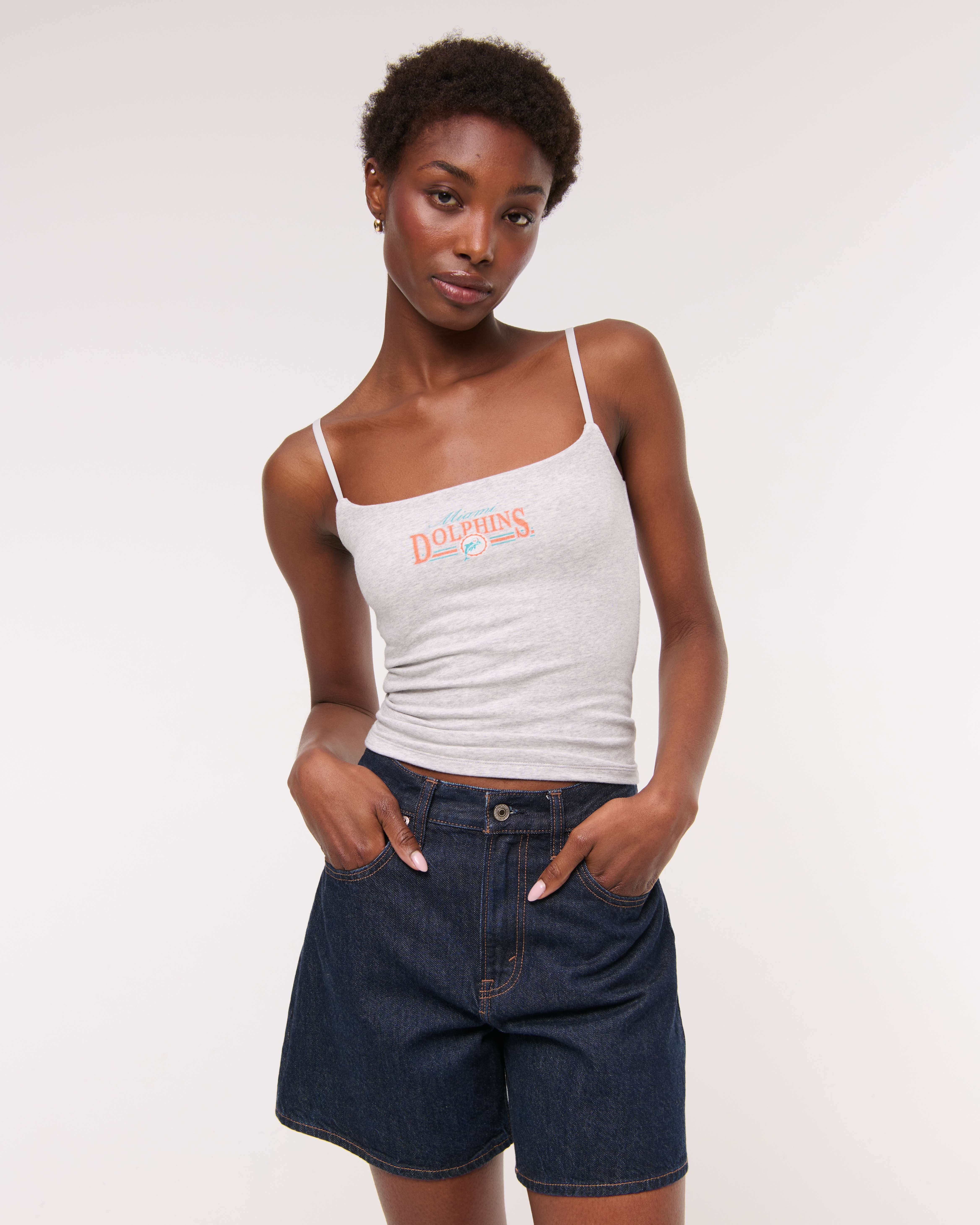 Abercrombie & Fitch Miami Dolphins Bra-free 90s Cami