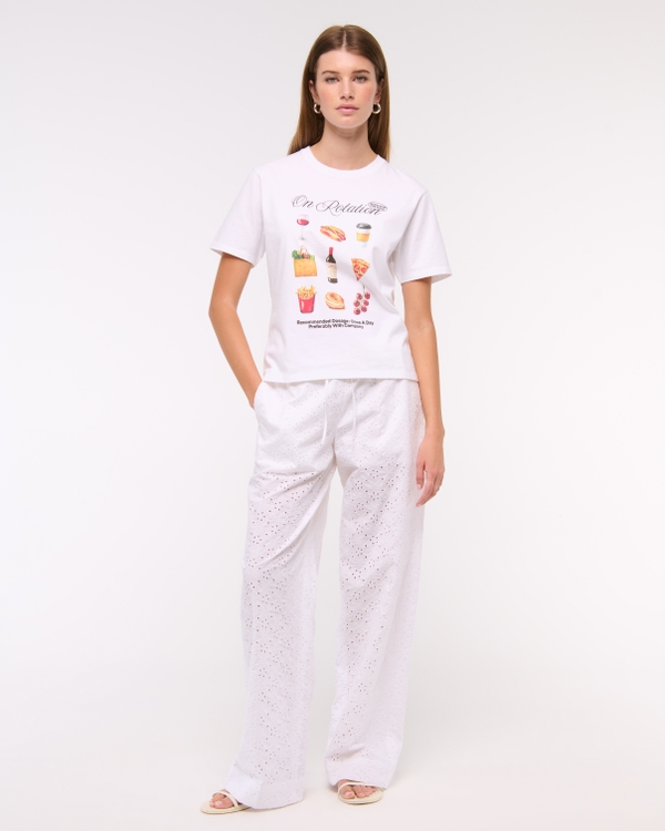 Short-Sleeve Food Graphic Relaxed Tee